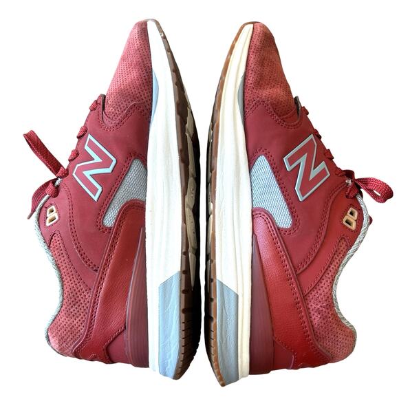 New‎ Balance 1550 Revlite Sneakers Mens 7.5 Red Clay Suede Low Top Athleisure - Picture 4 of 13
